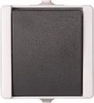 Heinrich Kopp 540656002 &Uuml;mberl&uuml;liti, pinnale paigaldatav, IP44, 10A, 250V, must/valge, termoplast, Paris disain