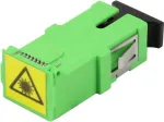Synergy 21 SC/APC Fiiberoptiline Sidur, &Uuml;herežiimiline, Simpleks, Keraamiline Ferrule, PVC, &Auml;&auml;rikuta, Laserikaitseklapiga (S215677)