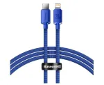 Baseus Crystal Shine Series USB-C to Lightning kaabel 1,2m sinine 20W kiirlaadimine ja andmes&uuml;nkroonimine