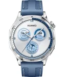 Nutikell HUAWEI WATCH GT5 46mm &mdash; 1,43 tolli AMOLED, GPS, 524 mAh, roostevabast terasest korpus, sinine kootud rihm