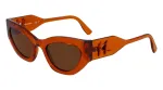 KARL LAGERFELD KL6122S522221 Naiste p&auml;ikeseprillid Havana atsetaatraamiga, pruunid l&auml;&auml;tsed, 52 mm