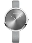 BERING naiste k&auml;ekell 12240-609 (38mm) - Roosakuldne roostevaba teras, pruun sihverplaat, kvarts