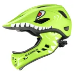 ROCKBROS TT-32004 Shark laste jalgrattakiiver eemaldatava l&otilde;uakaitsega, suurus M (54-58 cm), roheline