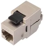 Solarix Cat.6A STP RJ45 Keystone Jack Tool-less Black SXKJ-10G-STP-BK-SA