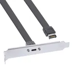 InLine PCI-pesa kronstein, USB-C USB 3.2 esipaneeli Key-A sisemine, 0,3 m