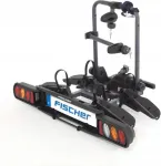 Fischer ProlineEvo 2 Haagisekonksu jalgrattahoidja 2 jalgrattale, 60 kg, kokkupandav, LED-valgustus