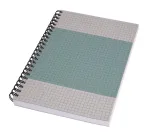 SIGEL SN600 Quicknote spiraalm&auml;rkmik, A5, ruuduline, pehme kaanega, sinine/hall, 160 lk
