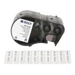 BRADY FreezerBondz B-490 Pol&uuml;ester sildid BMP21-PLUS, M210, M211 jaoks - 19,05mm x 6,4m, valge, p&uuml;siv akr&uuml;&uuml;l, termosiirde, kr&uuml;ogeenne ja labori