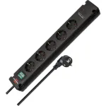 Brennenstuhl Bremounta pikendusjuhe, 5 pesa, 2x USB-C, 3 m, must