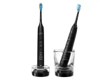 Philips Sonicare DiamondClean 9000 HX9914/54 helihammaste elektriliste hambaharjade komplekt, 2 k&auml;epidet, 2 harjapead, 4 režiimi, must
