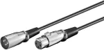 Microconnect XLRMF10 helikaabel 10 m XLR (3 kontaktiga) Must