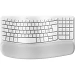 Logitech Ergo Series Wave Keys for Mac - klaviatuur - juhtmevaba - Bluetooth LE - AZERTY - prantsuse - valkjas (920-012406)
