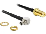 Koaksiaalkaabel DeLOCK 88487 TS-9 SMA 1,45 m must