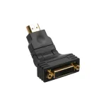 InLine HDMI&ndash;DVI-adapter, HDMI-isane / 24+1-emane, 180&deg; nurga all, kullatud