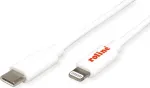 ROLINE USB Sync- & Ladekabel, Typ C / 8pin Connector, wei, 1 m