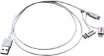 ROLINE 11.02.8329 USB-kaabel 1 m USB 2.0 USB A Micro-USB B Valge (11.02.8329)
