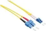Logilink - paigalduskaabel - LC &uuml;hemoodiline (M) SC &uuml;hemoodilisele (M) - 5 m - fiiberoptiline - dupleks - 9/125 mikromeetrit - OS2 - halogeenivaba - kollane (FP0LS05)