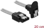 SATA-kaabel DeLOCK 85344 0,2 m Must L&auml;bipaistev