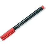 Permanent Marker Staedtler Lumocolor 318-2 Red Bullet Tip 10 pcs