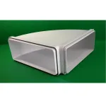 Faber Curve CRO 90 &ndash; 90&deg; p&otilde;lv ristk&uuml;likukujulisele 220 x 90 mm pliidikubu kanalile