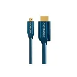 Micro-HDMI+Adapterkaabel Ethernet(HDMI A/HDMI Micro D) - 2,0 m kiire adapter HDMI-lt Micro-HDMI-le