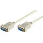 Wentronic Goobay &uuml;henduskaabel D-SUB Nullmodem, Hall, 2 m - D-SUB/RS-232-pistikupesa (9 kontaktiga) > D-SUB/RS-232-pistikupesa (9 kontaktiga) (68484)