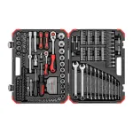 Pistikupesade komplekt Gedore R46003232, 232 tk, 1/4-tollise ja 1/2-tollise ajamiga