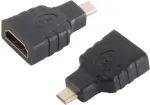 Micro HDMI adapter ShiverPeaks BS77413 isane emasele, must
