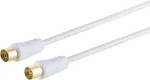 Koaksiaalkaabel S/CONN 80022-128G 1,5m IEC valge