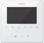 VIDOS DUO M1022W videosisetelefoni monitor, 4,3" TFT LCD puuteekraan, valge