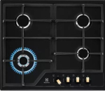 Gaasipliit Electrolux EGS6436RK sisseehitatud 4-tsooniline must, wok 4000 W, malmist restid, p&ouml;&ouml;rdnupud