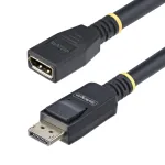 StarTech.com 10ft (3m) DisplayPort 1.4 pikenduskaabel, DP 1.4 pordis&auml;&auml;stukaabel, 8K 60Hz, DP isane/emane pikendusadapteri juhe, DisplayPorti pikenduskaabel, TPE &uuml;mbris, I/E