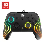 M&auml;ngupult Turtle Beach Afterglow Wave Must juhtmega RGB-kontroller Nintendo Switch / Switch 2 jaoks, USB-C, 3 m kaabel