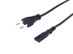 Equip kvaliteetne toitejuhe, C7 kuni 2-kontaktiline Euro, 3,0 m, 3 m, 2-kontaktiline, C7 pistikupesa, H03VVH2-F, 250 V, 2,5 A