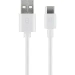 Wentronic 59130 2m USB A USB C isane isane Valge USB-kaabel (59130)