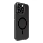 Evelatus Apple iPhone 15 Pro Max Clear Case With MagSafe and Camera Protection Transparent Black