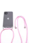 Evelatus Apple iPhone 7/8/SE2020/SE2022 Silicone Transparent with Necklace TPU Strap Transparent