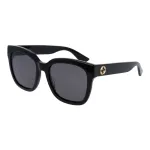 GUCCI GG0034SN-001 Naiste ruudukujulised p&auml;ikeseprillid 54/20/140 mm Must atsetaat Hall nailon UV400