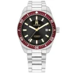 Tommy Hilfiger meeste 1792154 kvartskell roostevabast terasest 40mm sinise sihverplaadiga