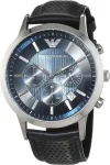 Armani AR2473 meeste kronograafkell 43mm roostevaba teras sinine sihverplaat