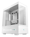 DeepCool CH690 Digital WH R-CH690-WHNNA0D-G-1 Mid Tower arvutikorpus, ATX/micro-ATX/Mini-ITX, 2x karastatud klaas, 1x 3,5-tolline + 3x 2,5-tollised sahtlid, 8 laienduspesa, ilma toiteplokita, valge