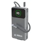 Powerbank Dudao K31 Pro 45W 20000mAh sisseehitatud sisset&otilde;mmatava USB-C kaabliga - Hall