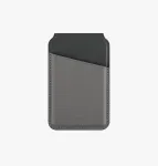 UNIQ Lyden DS Magnetic Wallet Stand with RFID Protection for MagSafe, Charcoal Grey-Black