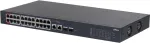 DAHUA CS4226-24ET-375 26-pordiline Layer 2+ haldatav PoE+ l&uuml;liti, 24 Gigabit PoE+ porti, 2 SFP &uuml;lesl&uuml;li, 375W eelarve, ventilaatorita, riiulisse paigaldatav