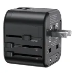 USAMS T55 Universaalne reisi laadija 2xUSB 12W US/AU/EU/UK Must CC173TC01