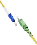 WENTRONIC Goobay 59651 OS2 &uuml;hemoodiline fiiberoptiline &uuml;henduskaabel SC/APC - LC/UPC, 5 m, kollane, LSZH