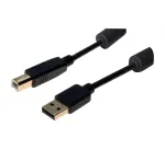 Exertis Connect USB 2.0 Type-A isane - Type-B isane kaabel, 3 m, must 532432