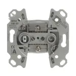 Busch-Jaeger 0231-102 antennipistikupesa sisu, 2-avaline l&auml;bivooluga 2CKA000230A1555