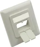 GoodConnections keskseade 50x50mm koos kattega 80x80mm v&otilde;rguv&auml;ljunditele, signaalvalge RAL9003 (GC-N0155)