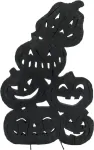 EUROPALMS Silhouette Pumpkins, 82cm Halloween dekoratsioon 83505009